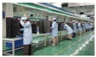 LED cabinet assembly line in Jiachuangyue factory