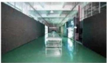 LED aging test corridor in Jiachuangyue factory